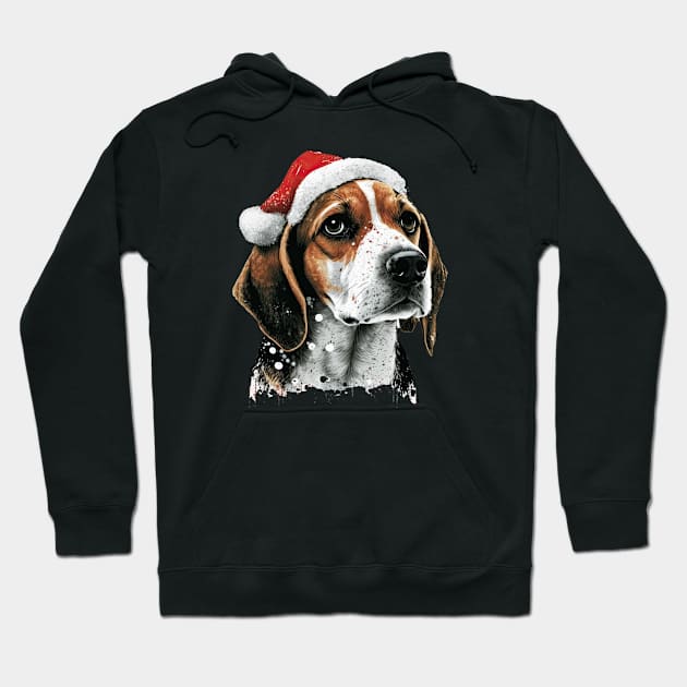 Christmas Beagle Hoodie by JayD World